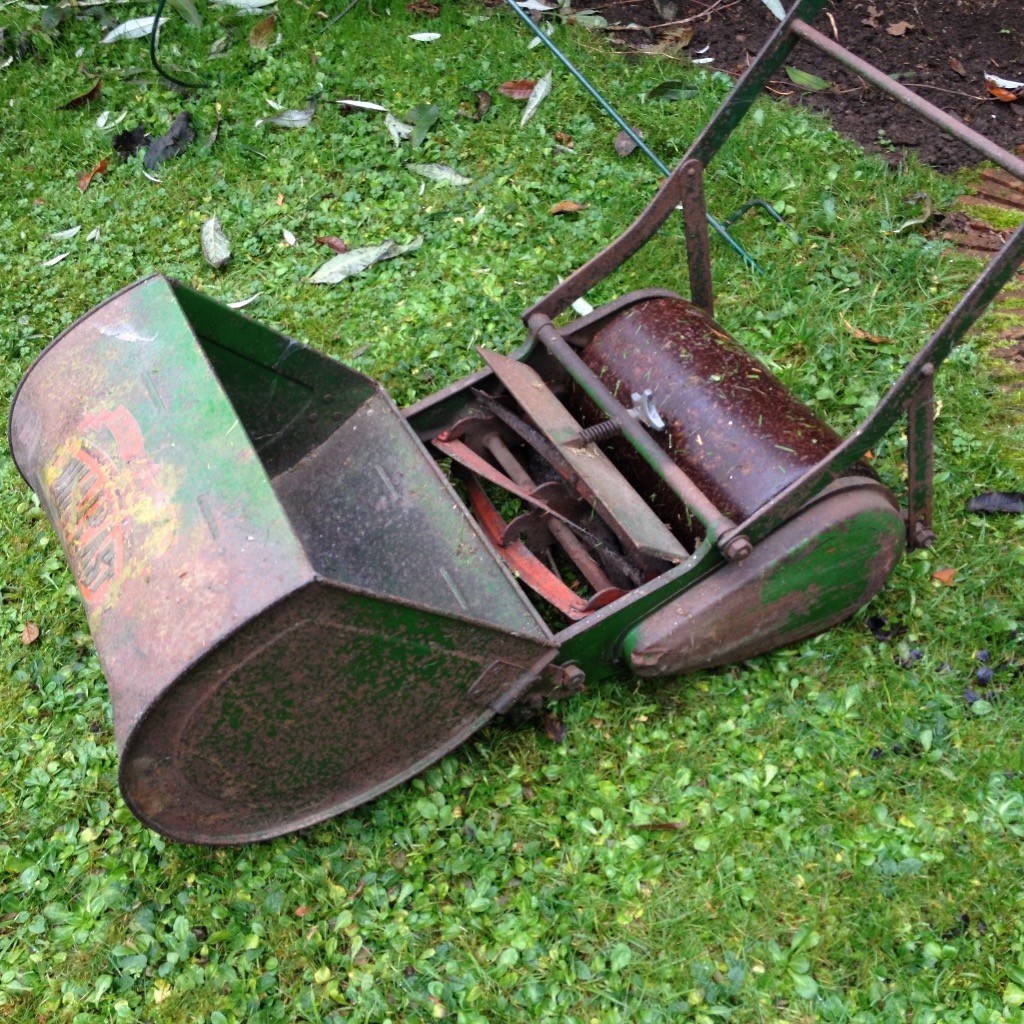 Vintage Qualcast 1940s/50s manual mower in Hazel Grove, Manchester