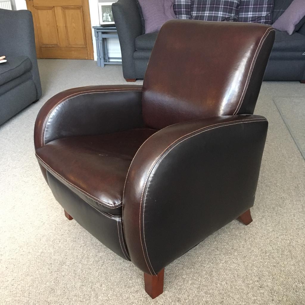 Faux Leather Armchair in Aberdeen Gumtree