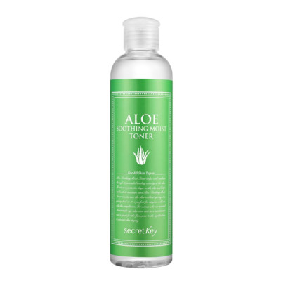 [SECRET KEY] Aloe Soothing Moist Toner 8.39 Fl.Oz. (248Ml) - Hypoallergenic Moi