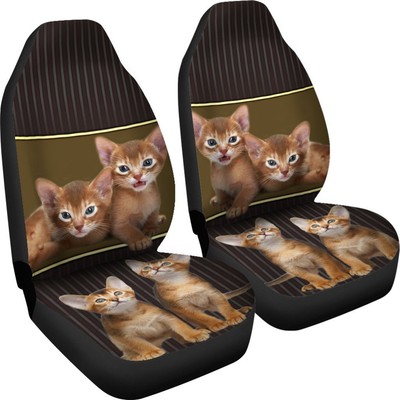 Abyssinian cat Print Car Seat Covers-Free Shipping