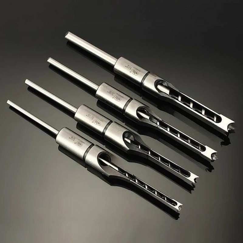Square Wood Chisel Drill Set Square Mortise Chisel Wood Drill Hole