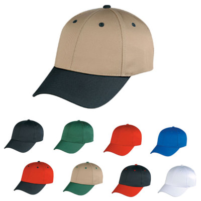 Cotton Twill 6 Panel Low Crown Baseball Snap Closure Hats