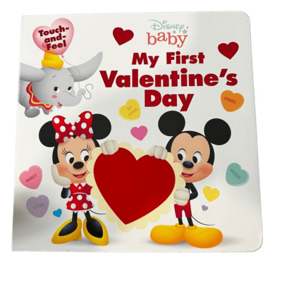Disney Baby My First Valentine s Day Touch and Feel Baby Toddler Board Book
