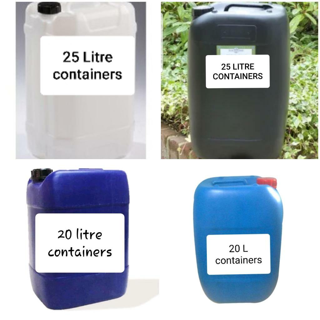 20L 25L 20 25 1000L 1000 L LITRE IBC CUBES CONTAINERS DRUMS JARS CUBES