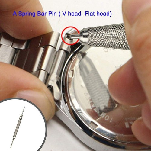 915pcs Watch Repair Kit Watchmaker Back Case Remover Opener Link Pin Spring Bar