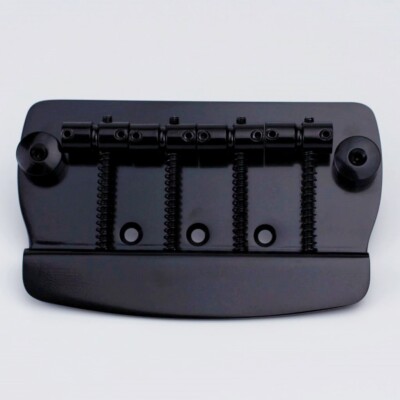 New 4 String Hard Tail Fixed Bass Electric Guitar Bridge MMB4 Black