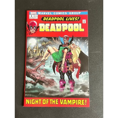 Marvel Deadpool Lives! #1 Vampire Variant Comic Book Homage Cover