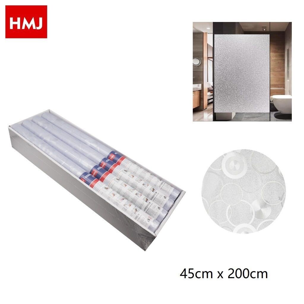 Set 8 Rotolo Pellicola Finestre Decorativa 2D 45x200cm Adesiva Vetro 21957 hmj