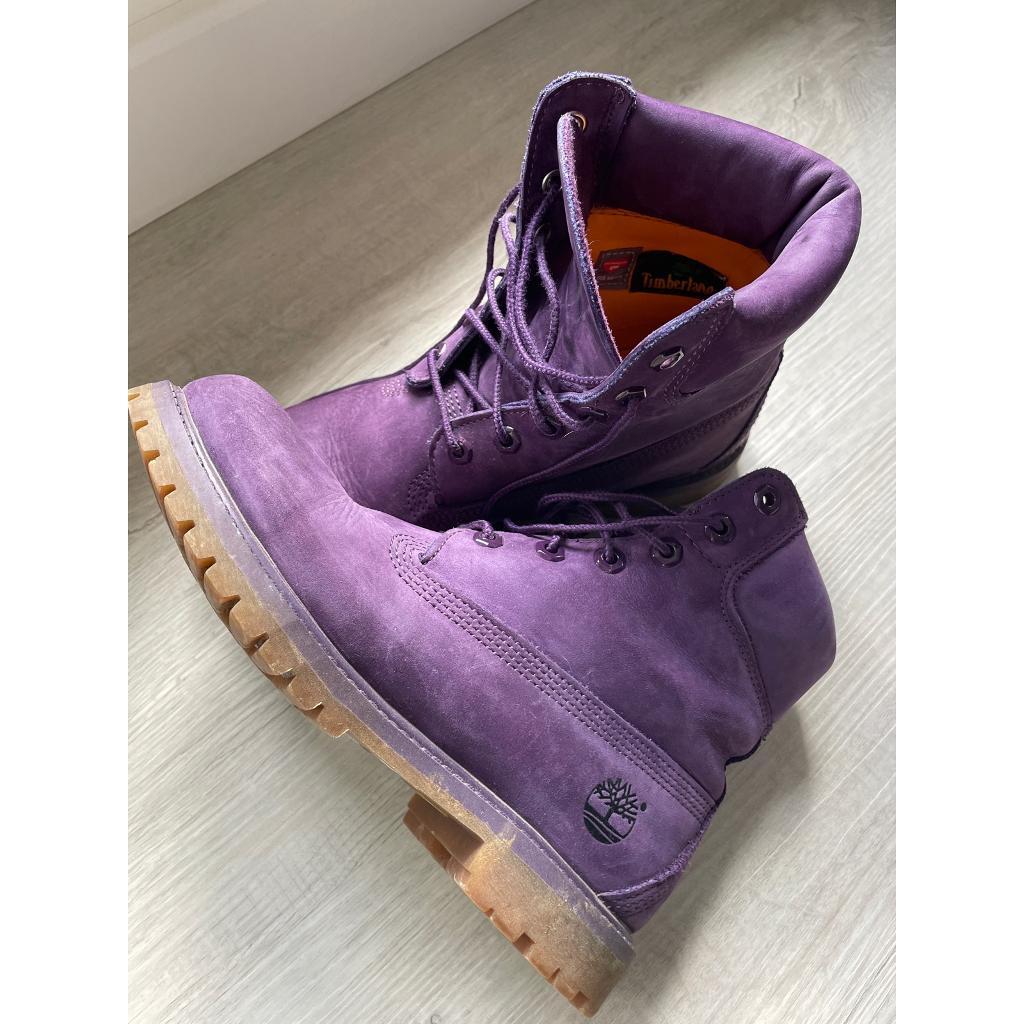Timberland ladies purple size 5 boots 