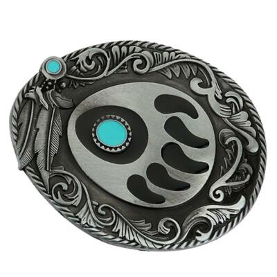 Retro Pattern Native American Belt Buckle Western Cowboy for Belt