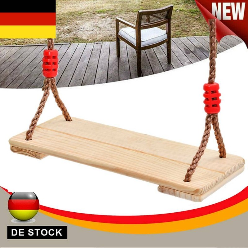 Holzschaukel Schaukelsitz Spielschaukel Schaukel Tragfähigkeit 150kg NEU & TOP