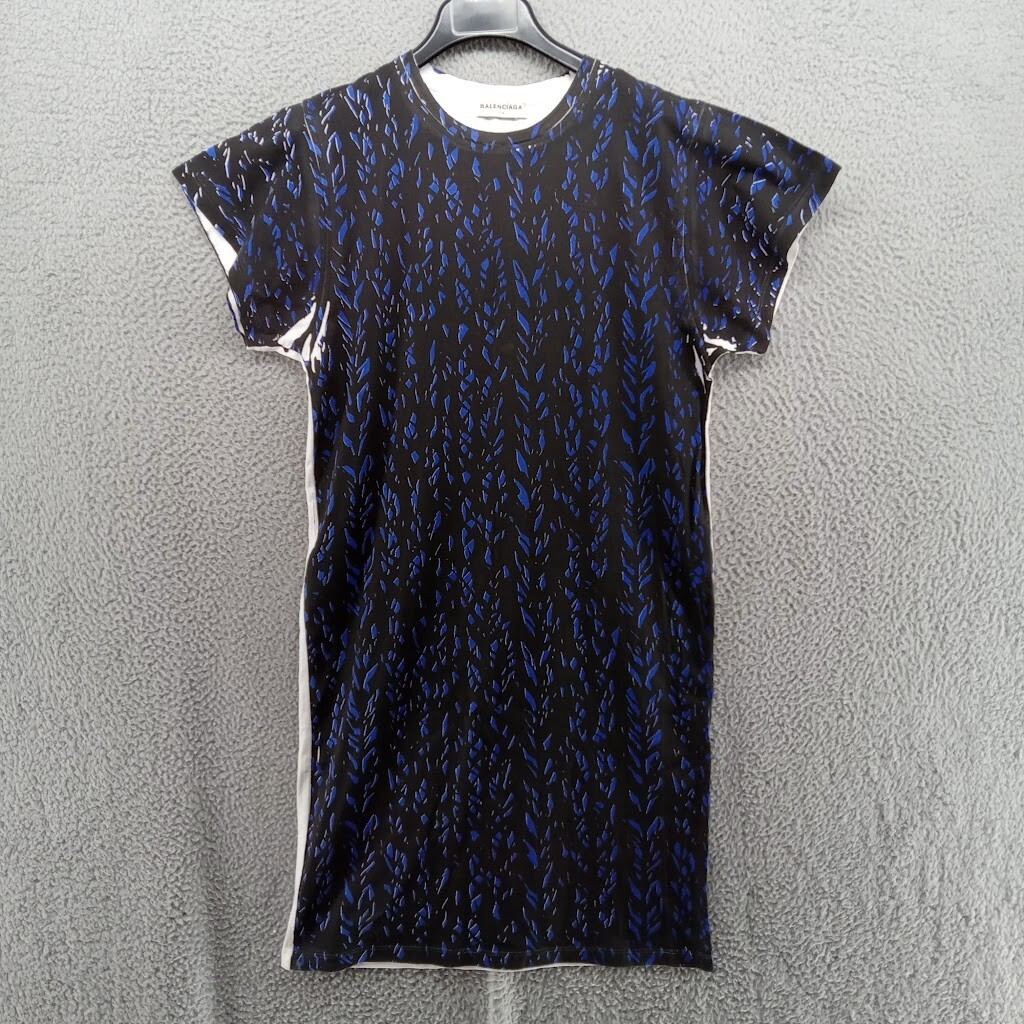 【 BALENCIAGA 】 Tシャツドレス T-shirt Dress in Dark Navy Women's T-shirt Dress in Dark Navy | Balenciaga US