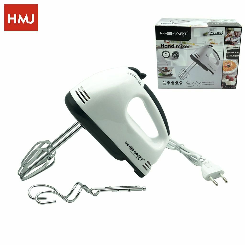Frusta Elettrica Sbattitore W-Smart WS-6188 7 Velocita' Mixer Impastare hmj