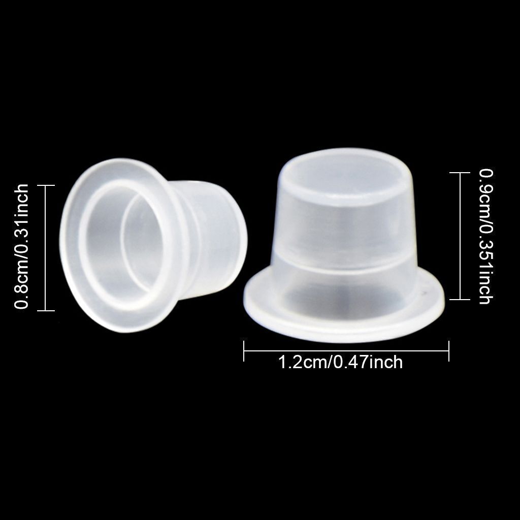 100 200 500 1000 Pcs Ink Caps Plastic Cups Tattoo Supplies S L Pigment Supply US