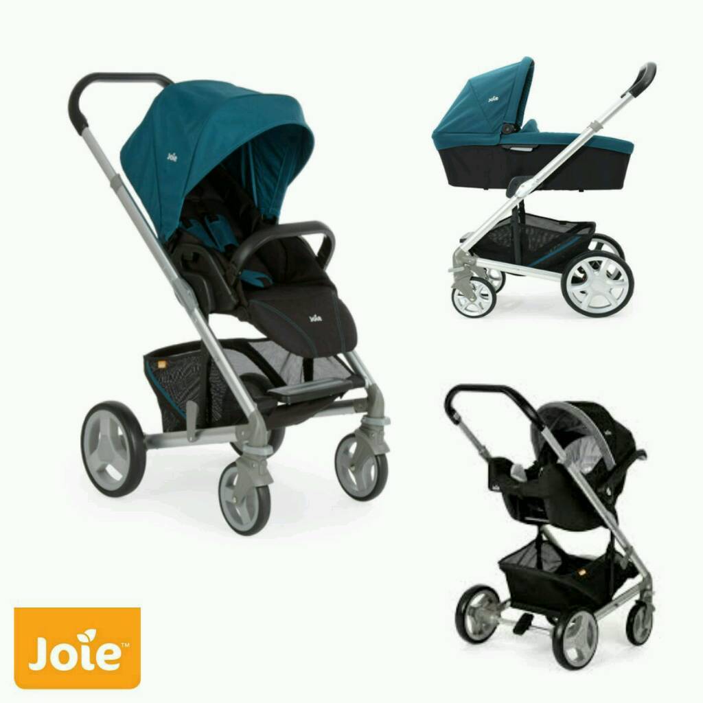 Pushchair stroller pram car seat Joie Chrome GREEN unisex 3in1 travel