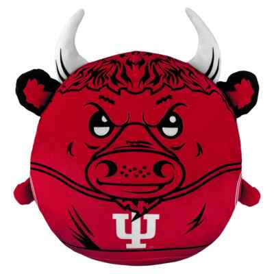 Sleep Squad Indiana Hoosiers Bison 12'' Mascot Kiri Cloud Pillow Plushie