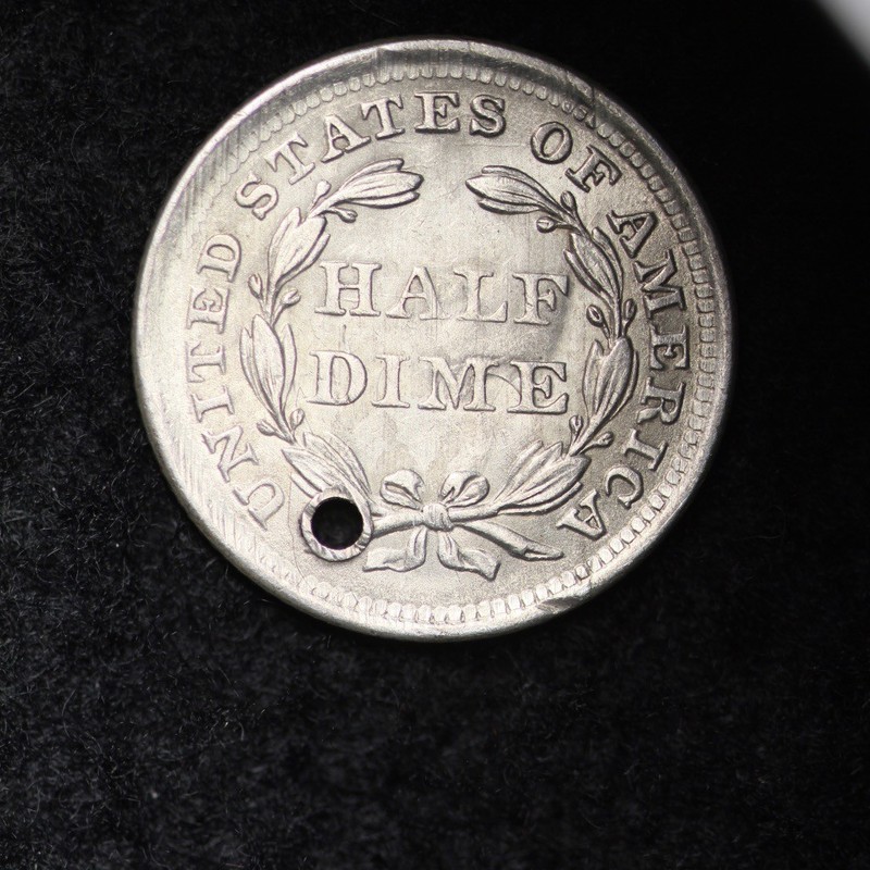 1856 Seated Liberty Half Dime UNCIRCULATED details FREE SHIPPING E330 ANN