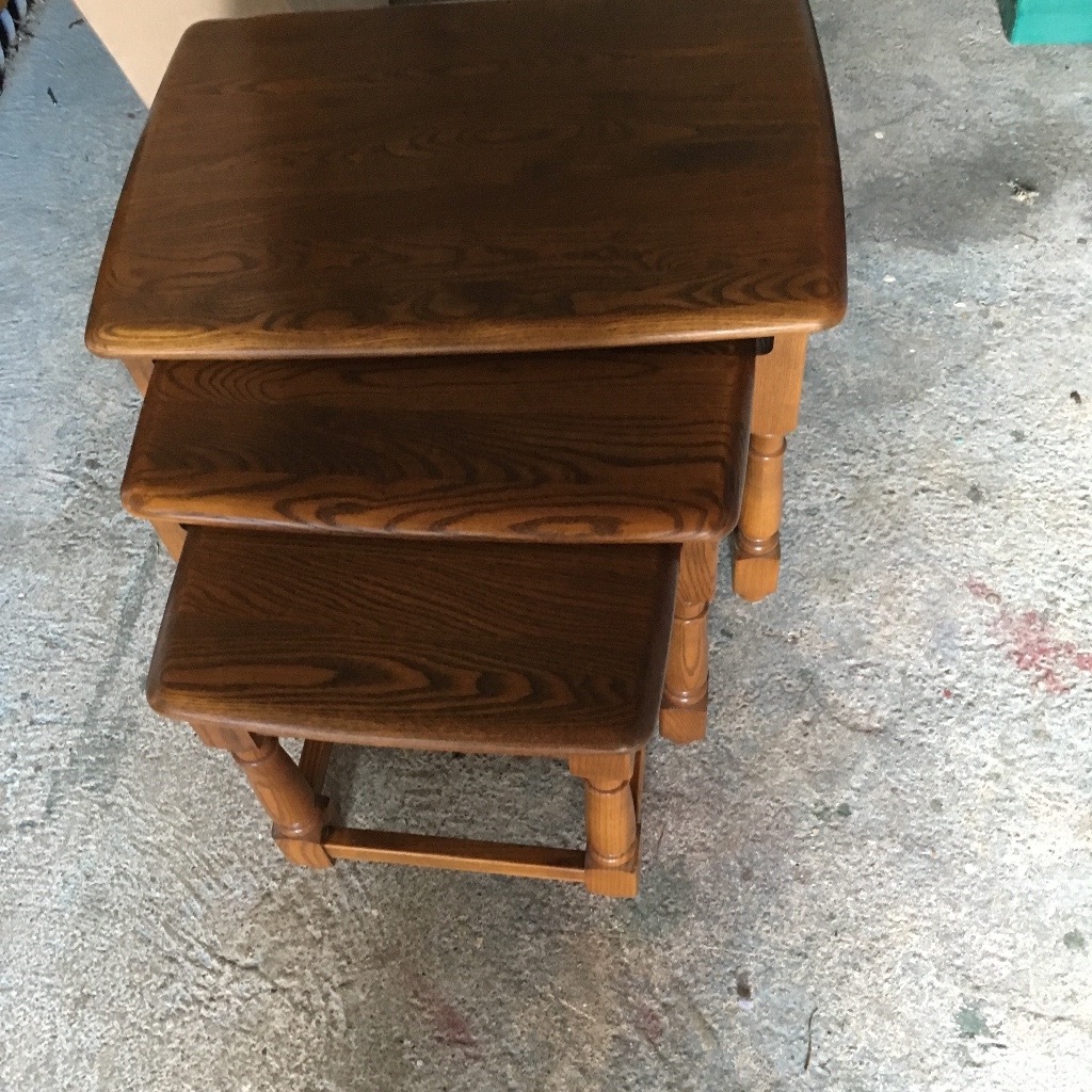 Ercol nest of three tables in Needham Market, Suffolk Gumtree