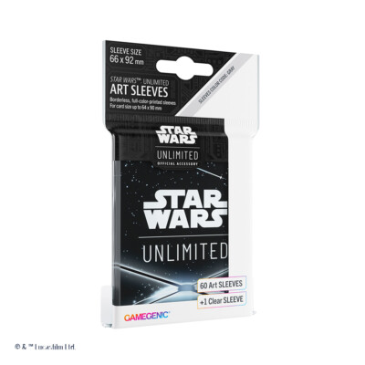 Карточная обложка Star Wars: Unlimited Art Sleeves Card Back Black Gamegenc