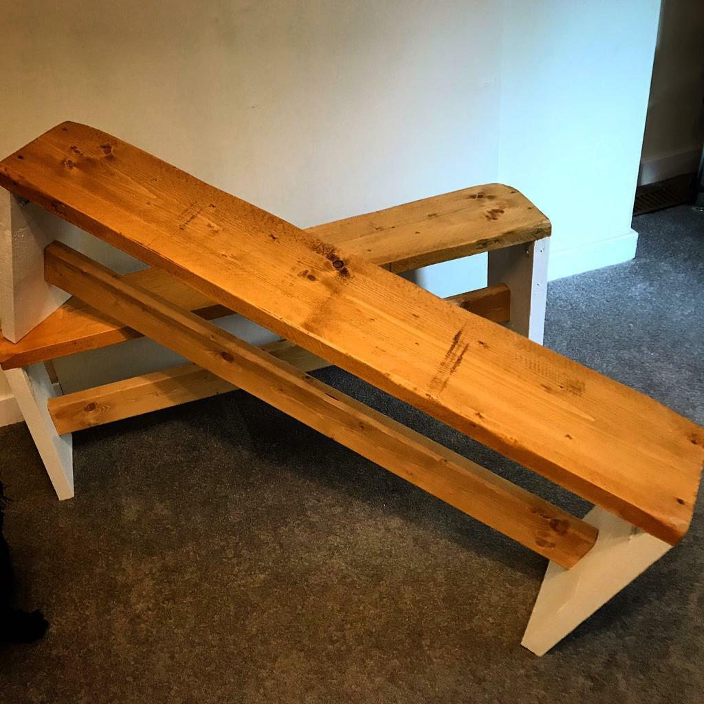 Solid wood dining table benches seats in Glasgow Gumtree