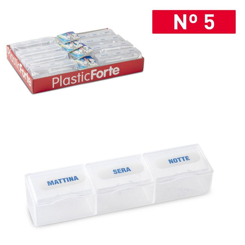 Set 12 Pezzi Porta Pillole Portapillole 3 Scomparti Giornalieri dfh