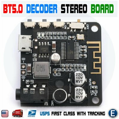 Mini Bluetooth 5.0 MP3 Decoder Board Audio Receiver MP3 Lossless Player Wireless
