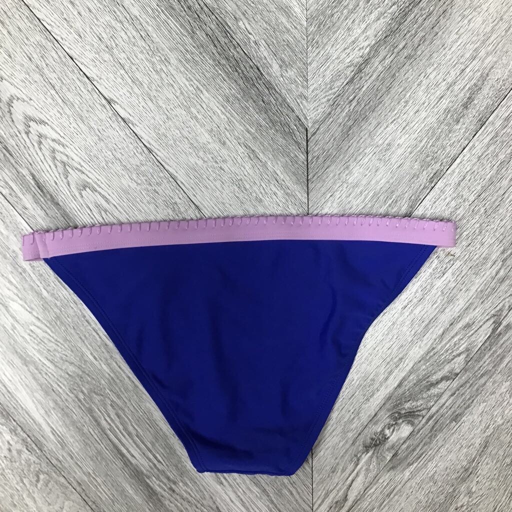 Xhilaration Womens Bikini Swimsuit Blue Purple Bralette Cheeky Color Block S New
