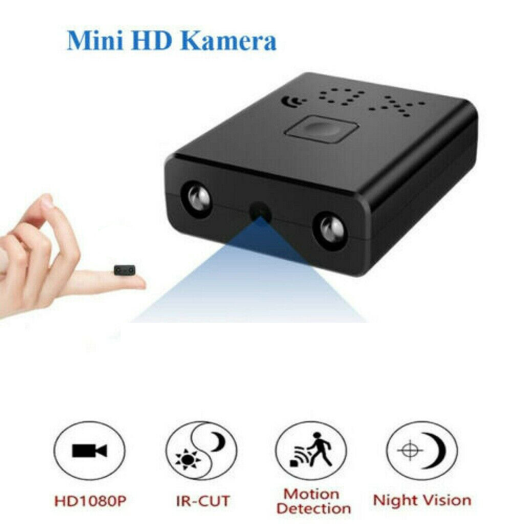 1080P HD Mini Versteckt XD Kamera Überwachungkamera IR Nachtsicht Hidden Spycam