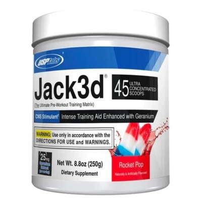 USP Labs Jack 250g 3D Pre Workout Powder 45 Serving - Pick Flavor FAST SHIP