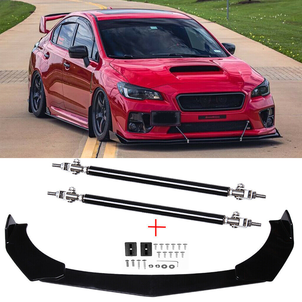 For Subaru WRX STI 15-21 Front Bumper Lip Splitter Spoiler D