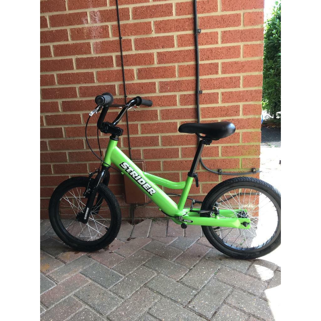 Balance bike Strider bike 16 inch sport 6 years plus in Locks Heath