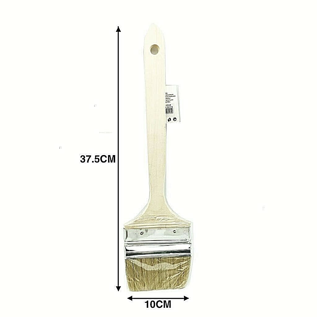 Pennello per Pittura Vernice 4 # punta Piatta con manico in Legno Setole Hmj