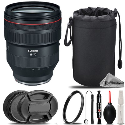Canon RF 28-70mm f/2L USM Lens  + UV Filter+ + Hood + Lens Pouch- Basic Kit