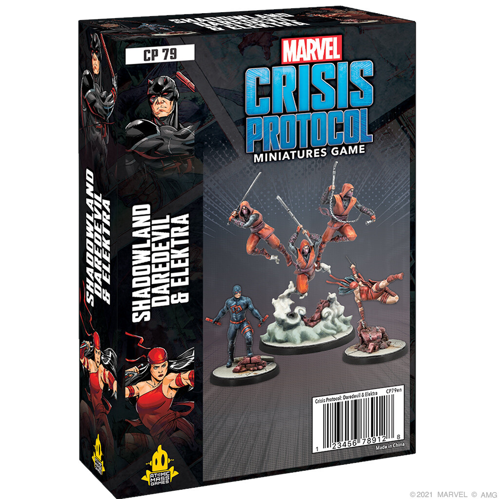 Shadowland Daredevil и Elektra Marvel Crisis Protocol AMG NIB