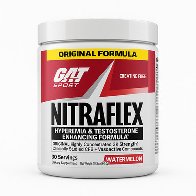 GAT Nitraflex Pre-Workout – 30 Servings | Intense Energy, Focus & Pump Formula