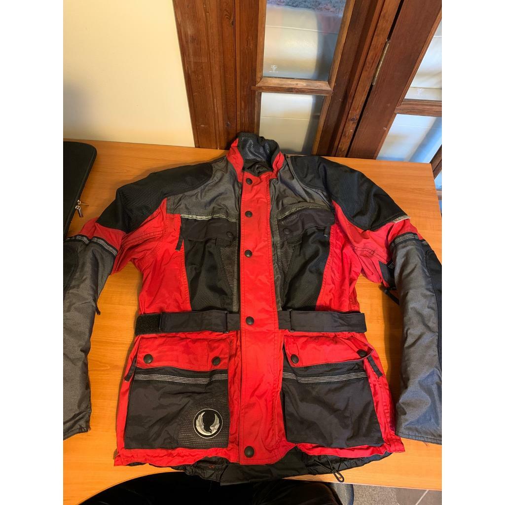 Belstaff motorcycle jacket padded size L scotchlite reflective material