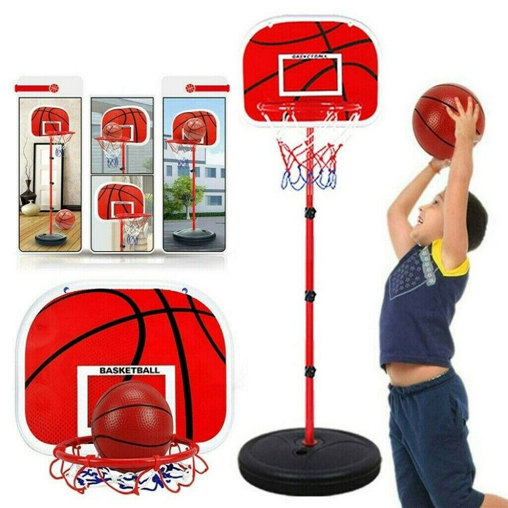 65-210cm Einstellbare Basketball Korb Backboard Ständer&Hoop Set für Kinder DHL