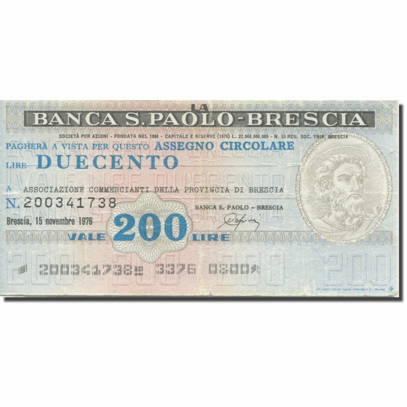 [#607277] Billet, Italie, 200 Lire, 1976, 1976-11-15, Brescia, B