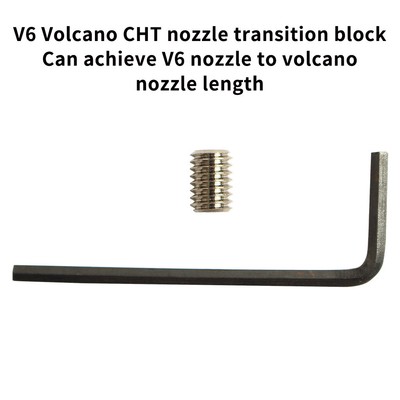 CHT Nozzle Copper Volcano Adapters for CHC PRO CHCB-V Volcano Heater Block to V6