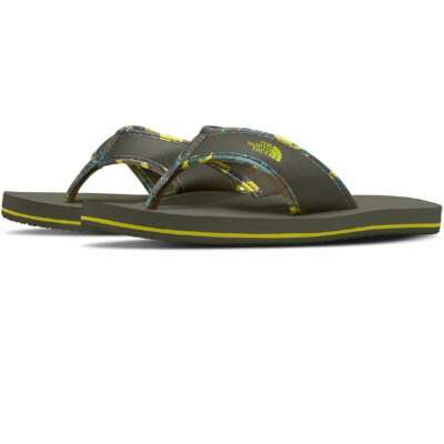 The North Face Kids Base Camp Flip-Flop New Taupe Green/Sulphur Spring Green Clo