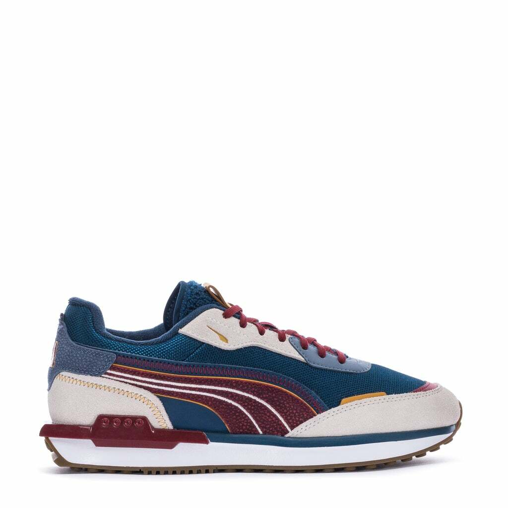 

11 Мужские туфли PUMA CITY RIDER Ivory Glow China Blue Intense Red 382708-01, Multicolor, PUMA CITY RIDER