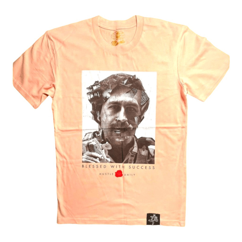 Nwt Blessed With Success Pablo Escobar Portrait T-Shirt Men’S S | Streetwear Emo