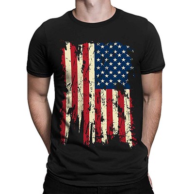 Printed Unique Fitness T-Shirt Sports Trend Slim Short Sleeve Cotton Breathable