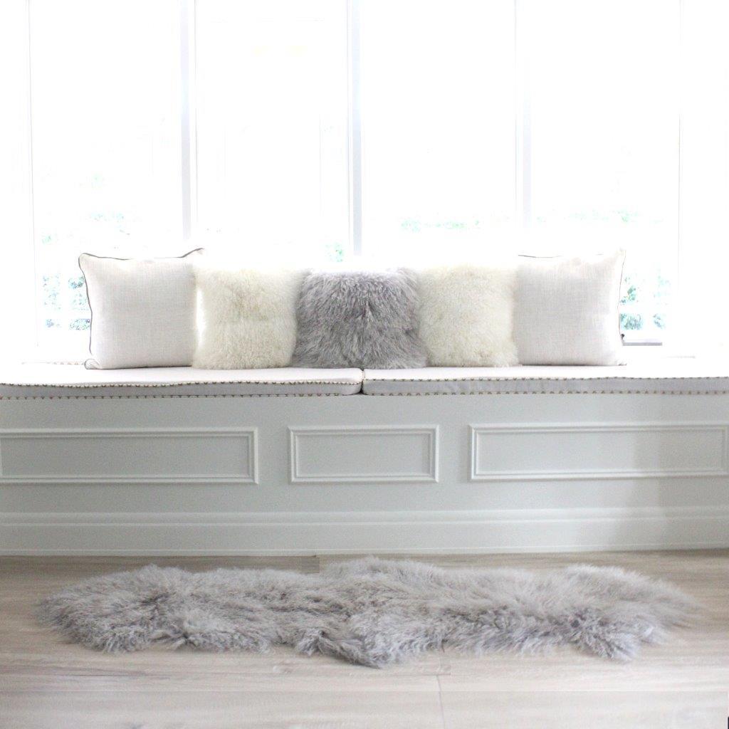 light grey nursery rug