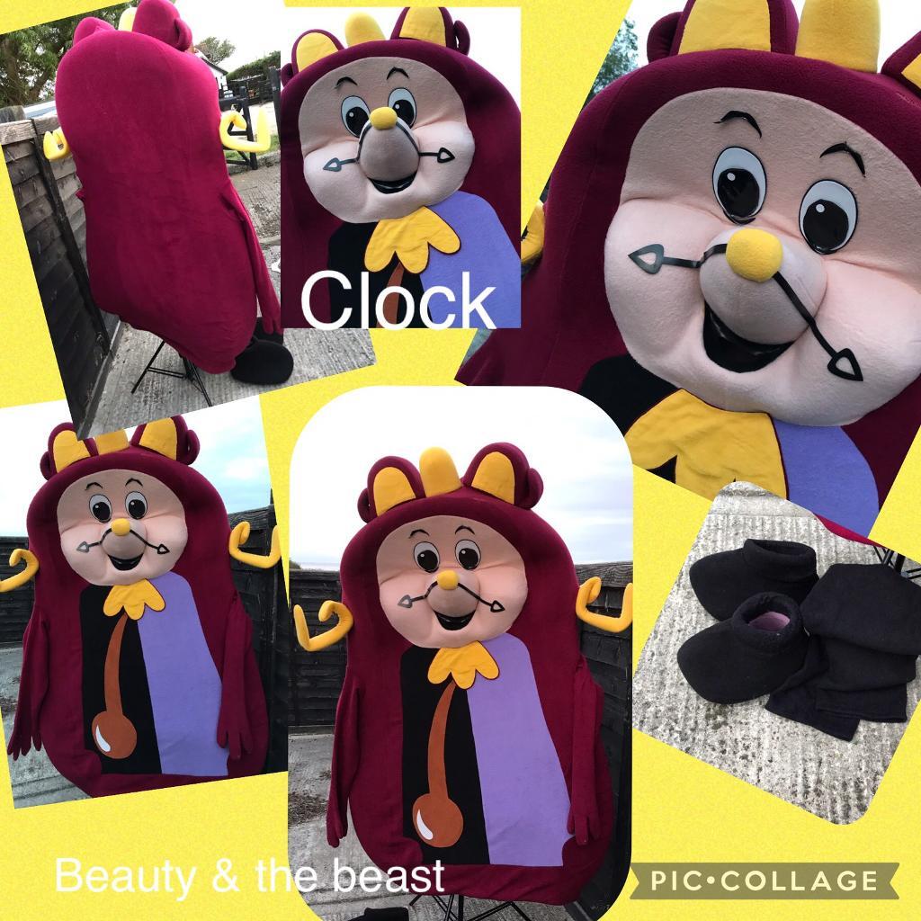 Clock mascot from beauty and the beast in ClactononSea, Essex Gumtree