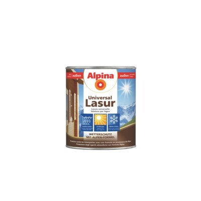 Alpina Universal-Holzlasur Wasserabweisend 2,5L verschiedene Farben