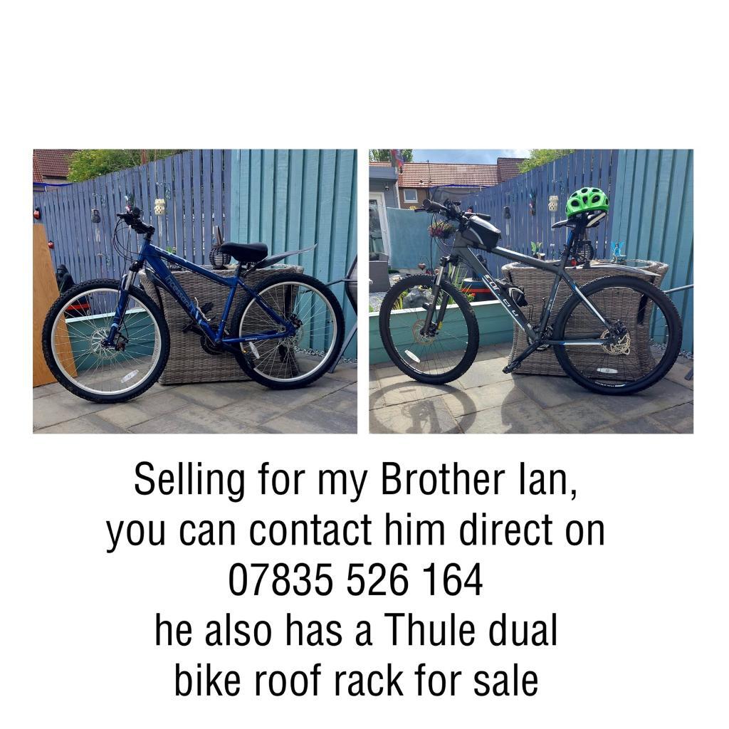 2 Mountain Bikes - Gents Carrera and 