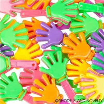 24 Hand Clappers Noisemakers Birthday Party Favors Gifts Teacher Toy Prizes
