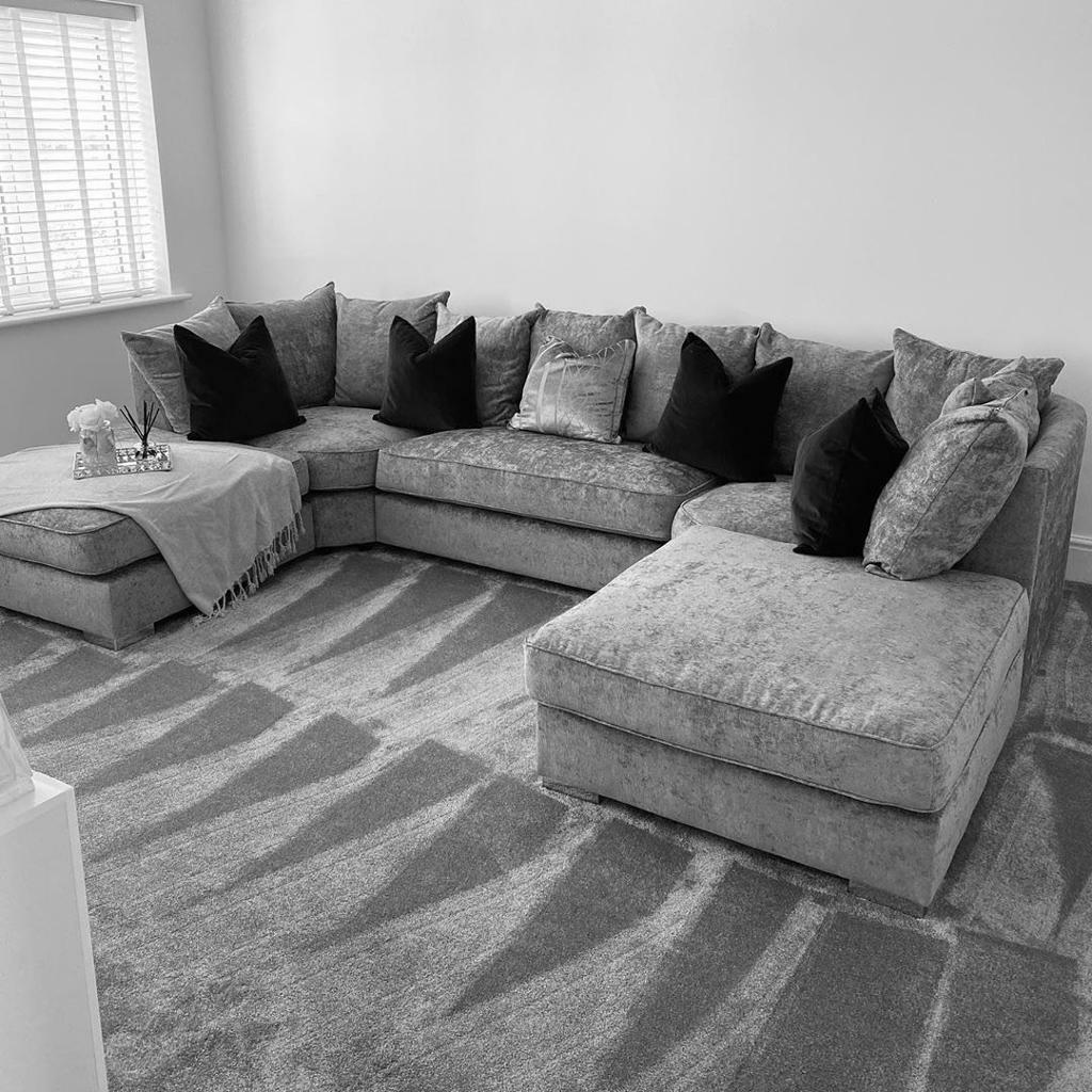 BRAND NEW U SHAPE CORNER SOFA IN LUXE CHENILLE in Helmsley