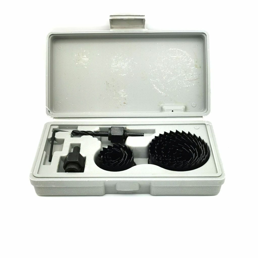 Set Frese A Tazza Per Trapano Kit Seghe Fora Legno Plastica 11 Pz Pezzi sus